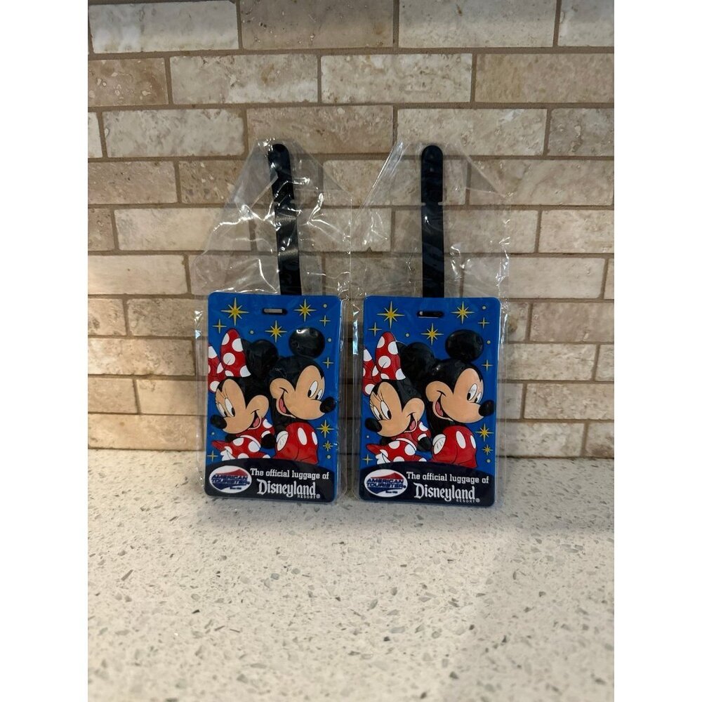 Disney Luggage Tag Mickey‎ & Minnie nwt bundle